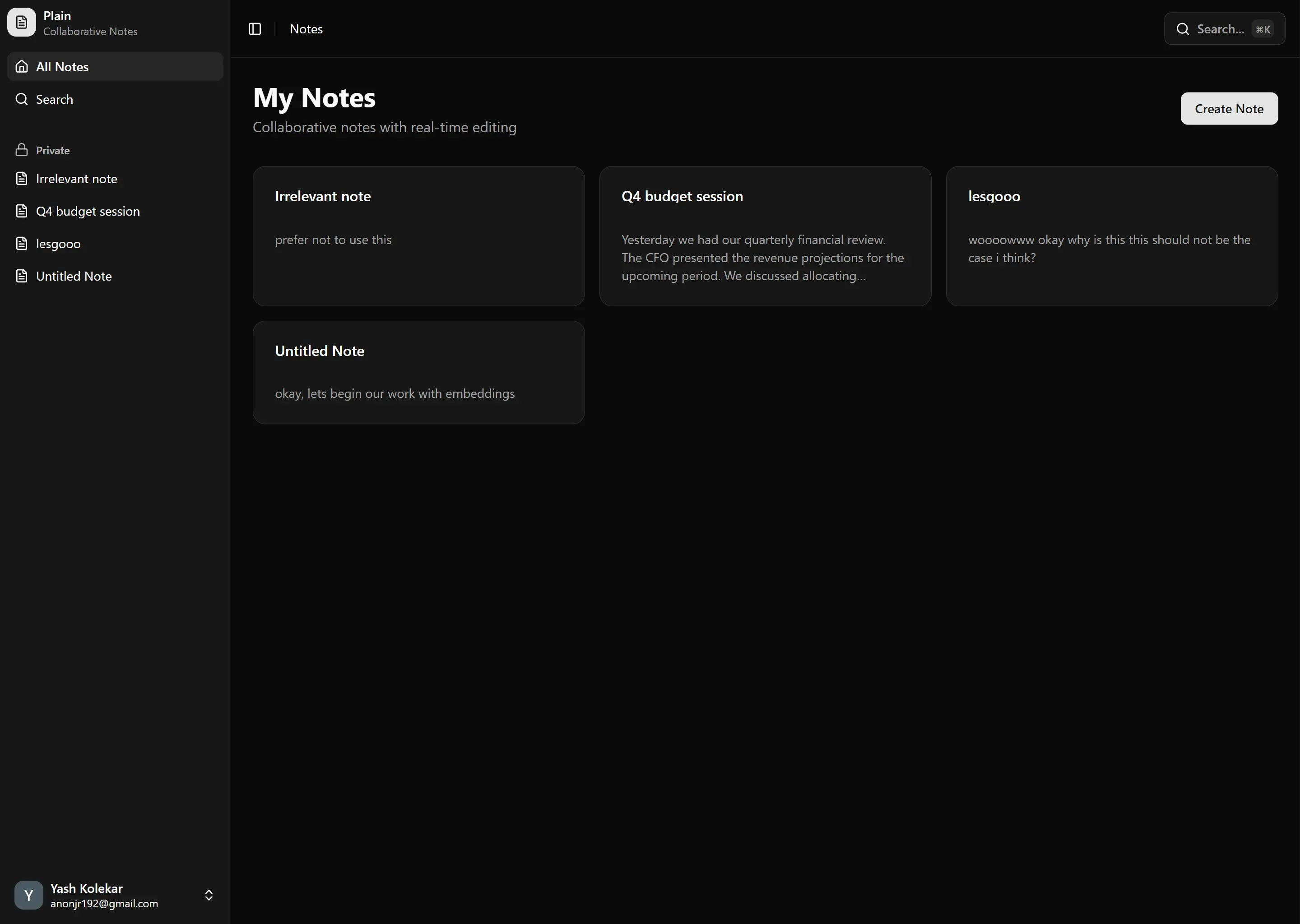 notes-dashboard